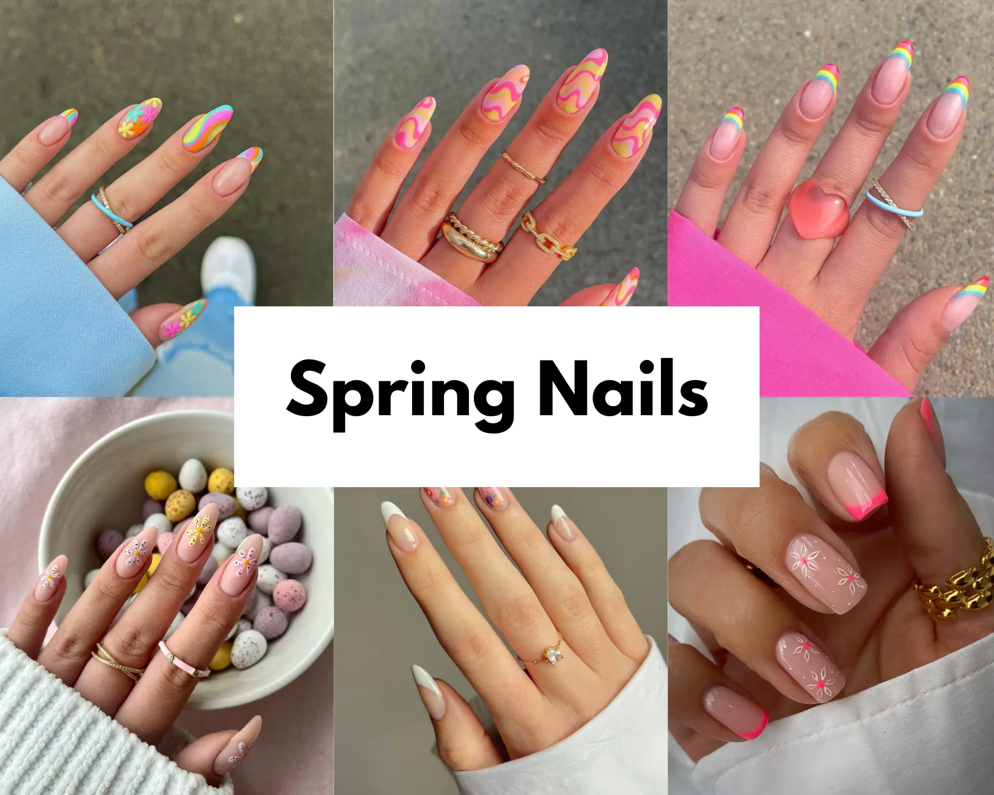 Floral Spring nails ideas