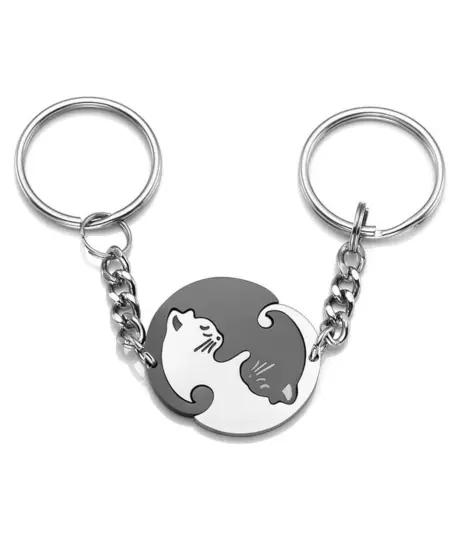 Couples matching keychains