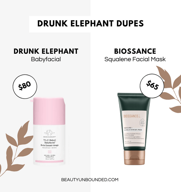 Drunk Elephant Babyfacial Dupe