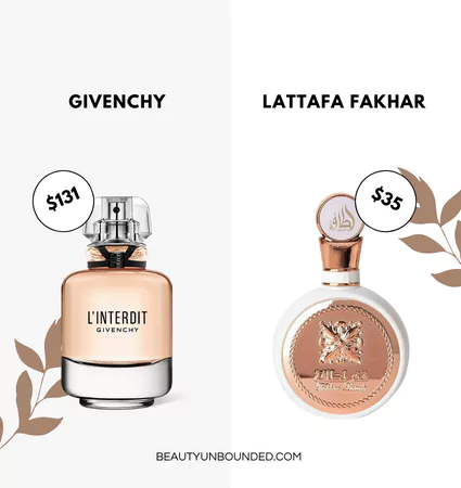 Lattaf Fakhar Rose is the dupe for Givenchy L'interdit