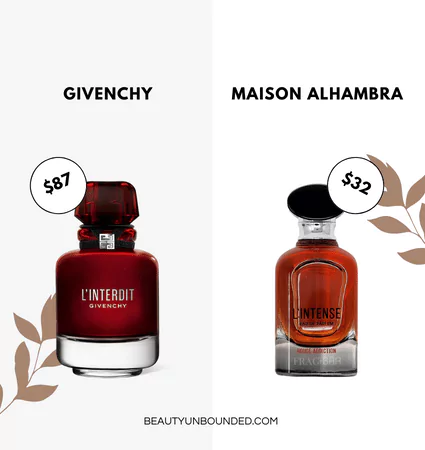 Maison Alhambra L'intense Rouge Addiction is the dupe for Givenchy L'interdit Rouge