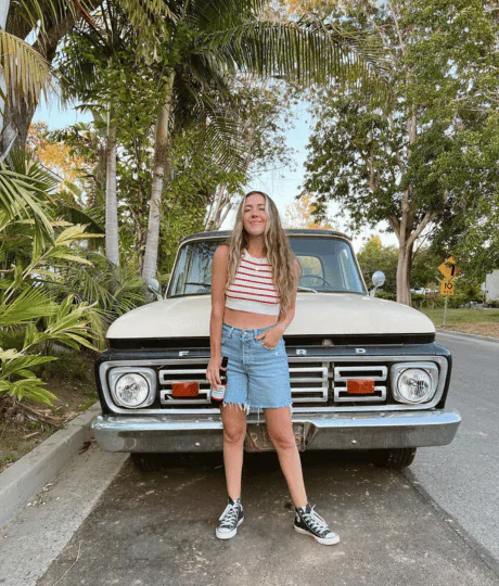 Red Striped Top + Shorts