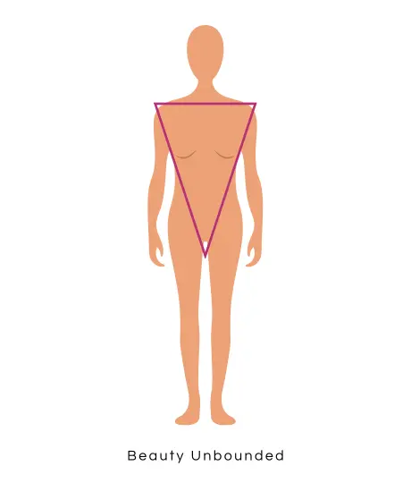 Inverted triangle body type